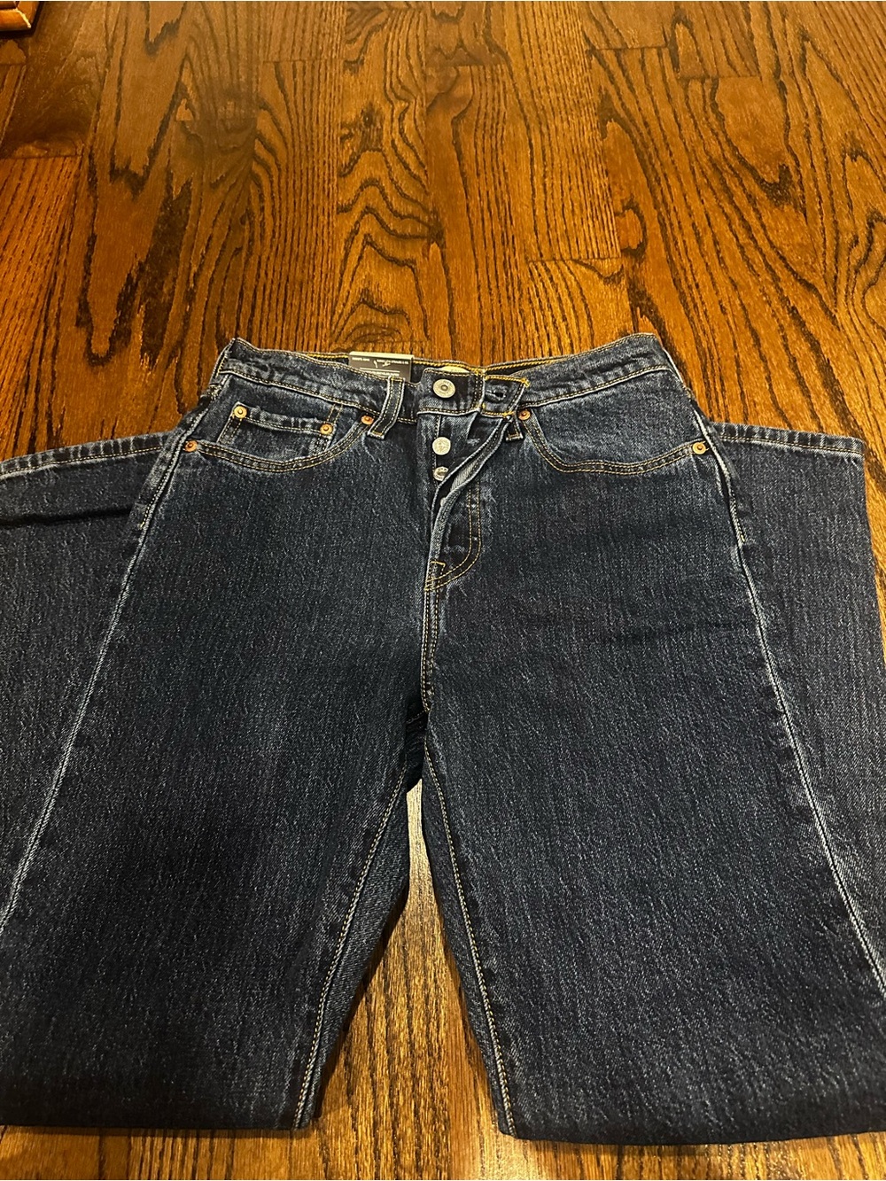 Levi's Dark Blue Straight Leg Jeans